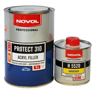 NOVOL PROTECT310 HS Грунт 4+1 белый 1л + NOVOL Отвердитель H5520 PROTECT 0,25л