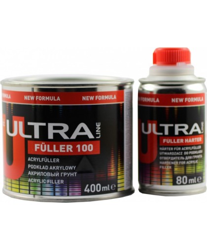 Novol ULTRA Грунт акриловый FULLER 5+1 0,4л + Novol ULTRA Отвердитель к грунту FULLER 100 0,08л