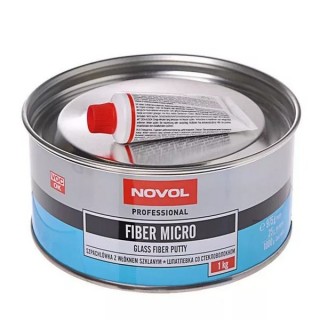 NOVOL Шпатлевка ПЭ со стекловолокном "F.MICRO"   1 КГ
