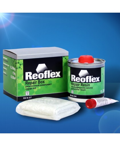 REOFLEX  Ремонтный комплект ( смола 0,25кг + стекломат 150 гр/1м.кв. + отвердитель )