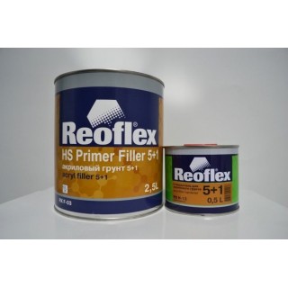 REOFLEX Грунт Акриловый 2К 5+1 серый 0,8 л + Отвердитель 0,16 л REOFLEX Грунт Акриловый 2К 5+1 серый 0,8 л + Отвердитель 0,16 л