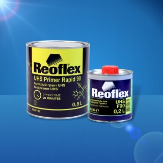 REOFLEX Быстрый грунт UHS светло-серый 0,8 л + Отвердитель 0,2л REOFLEX Быстрый грунт UHS светло-серый 0,8 л + Отвердитель 0,2л