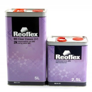 REOFLEX Лак Акриловый 2K MS 2+1 5 л + Отвердитель 2,5л REOFLEX Лак Акриловый 2K MS 2+1 5 л + Отвердитель 2,5л