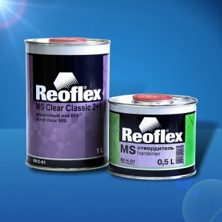REOFLEX Лак Акриловый 2К HS 2+1 1 л + Отвердитель 0,5л REOFLEX Лак Акриловый 2К HS 2+1 1 л + Отвердитель 0,5л