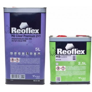 REOFLEX Лак Акриловый 2K HS 2+1 5 л + Отвердитель 2,5л REOFLEX Лак Акриловый 2K HS 2+1 5 л + Отвердитель 2,5л