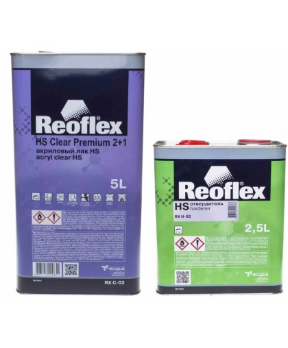REOFLEX  Лак Акриловый  2K HS 2+1   5 л + Отвердитель 2,5л