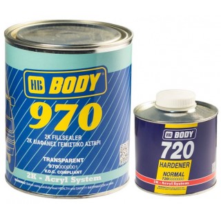 Body 970 Грунт 2К FILL SEALER 2:1 1л + Body 729 Отвердитель 0,5л