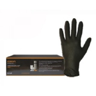 JetaPro JSN808 Перчатки нитриловые для малярных работ, цвет черный M (100шт)