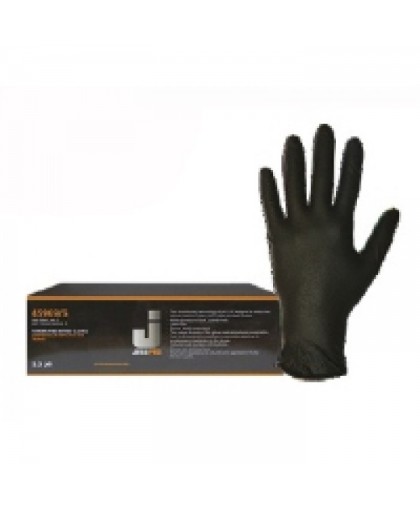 JetaPro JSN810 Перчатки нитриловые для малярных работ, цвет черный XL (100шт)