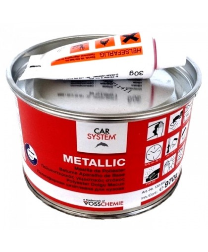 Car System (130852) 9253 Шпатлевка ПЭ Metallic с алюминием  1кг