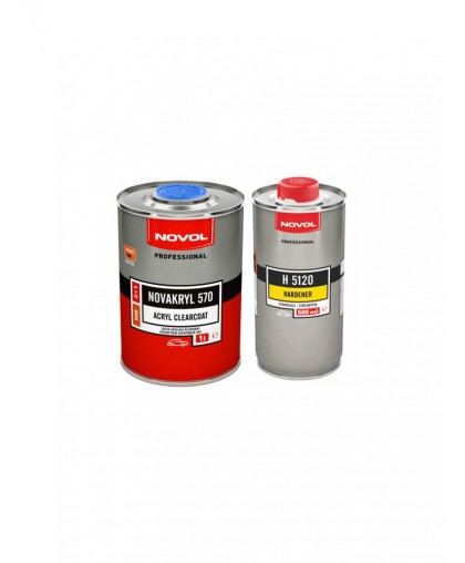NOVOL Лак MS 2+1 "Новакрил" 1л + NOVOL H5120 Отвердитель 0,5л