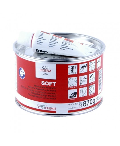 Car System (130853) 9108 Шпатлевка ПЭ Soft 0,9кг Car System (130853) 9108 Шпатлевка ПЭ Soft 0,9кг