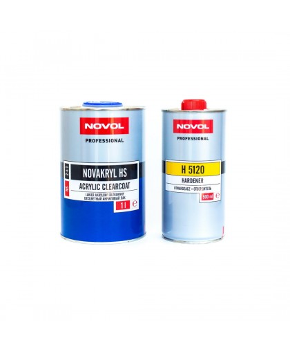 NOVOL  Лак НS 2+1 "Новакрил"   1л + NOVOL  H5120 Отвердитель 0,5л